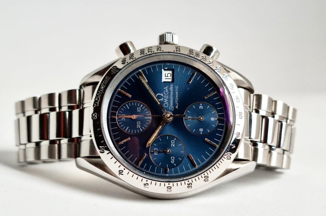 Omega Blue Speedmaster- Horologiy.com